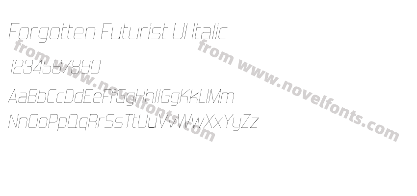Forgotten Futurist Ul ItalicPreview