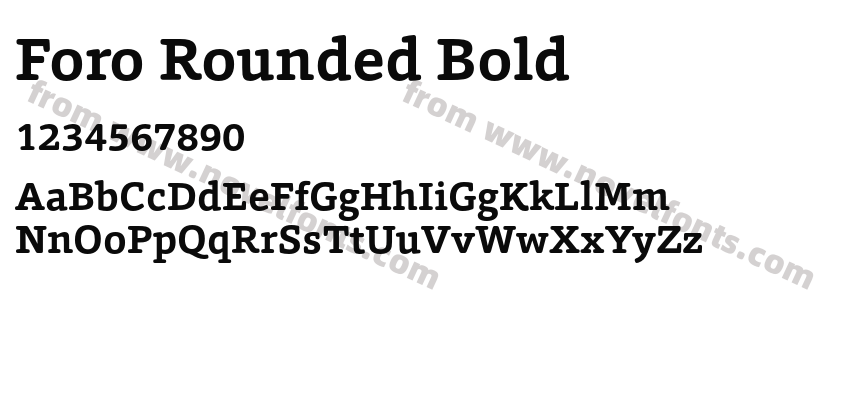 Foro Rounded BoldPreview