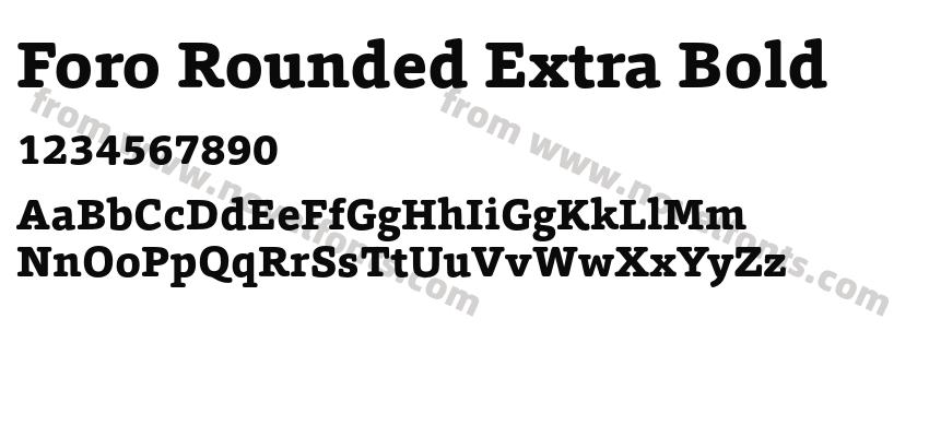 Foro Rounded Extra BoldPreview