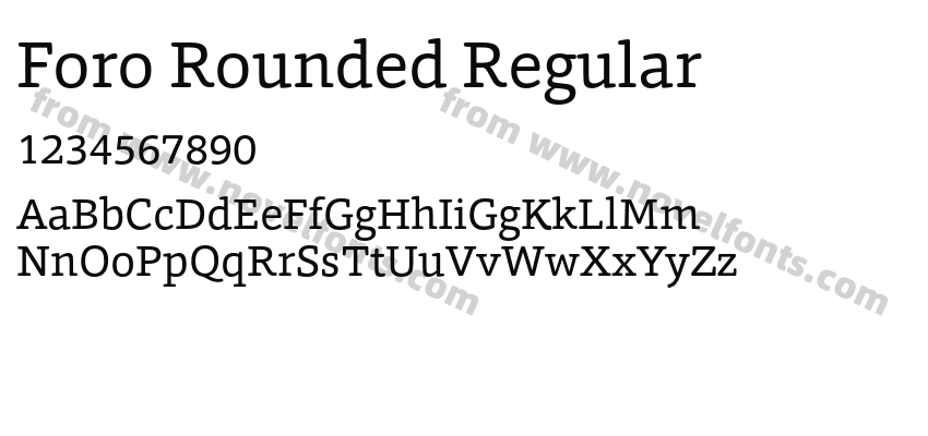 Foro Rounded RegularPreview