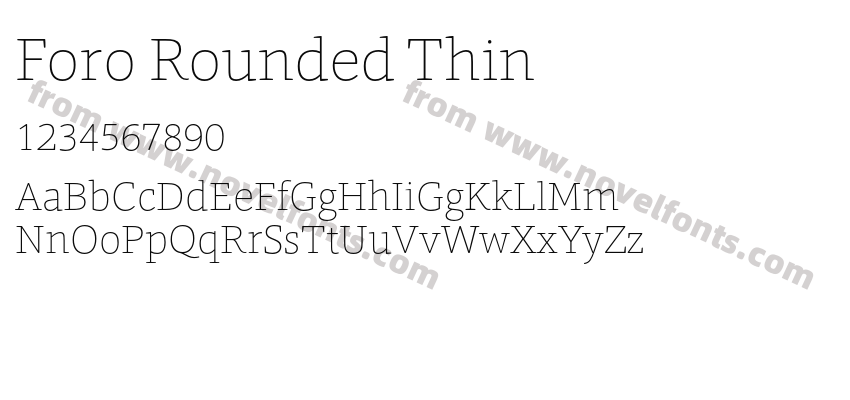 Foro Rounded ThinPreview