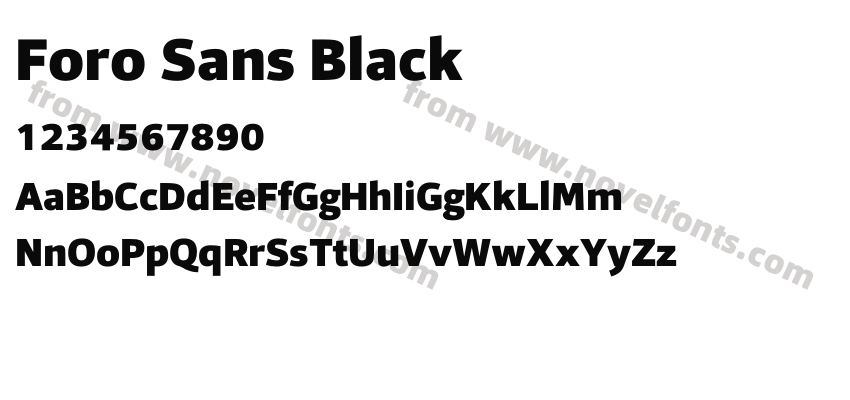 Foro Sans BlackPreview