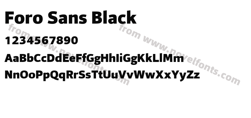 Foro Sans BlackPreview