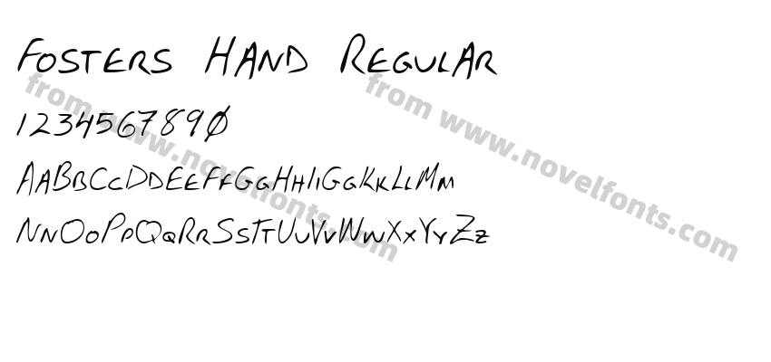Fosters Hand RegularPreview