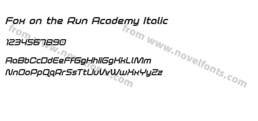 Fox on the Run Academy ItalicPreview