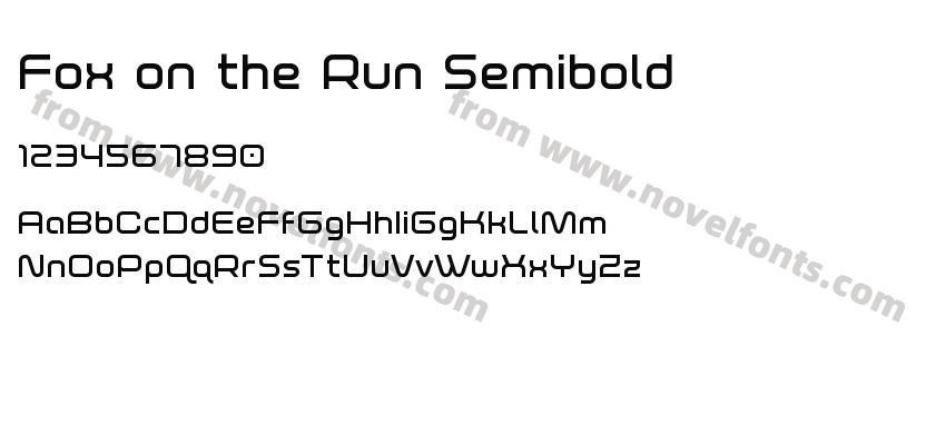 Fox on the Run SemiboldPreview