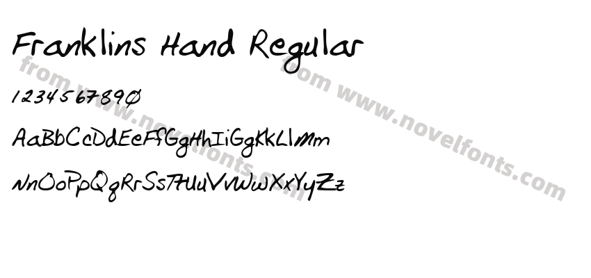 Franklins Hand RegularPreview