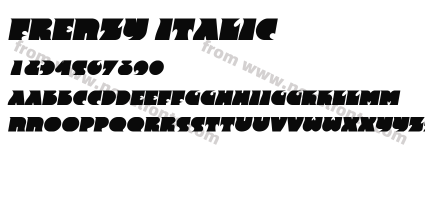 Frenzy ItalicPreview