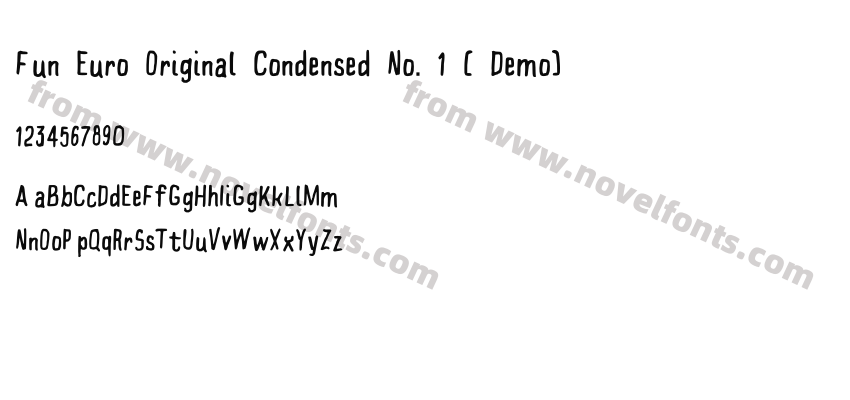 Fun Euro Original Condensed No. 1 ( Demo)Preview