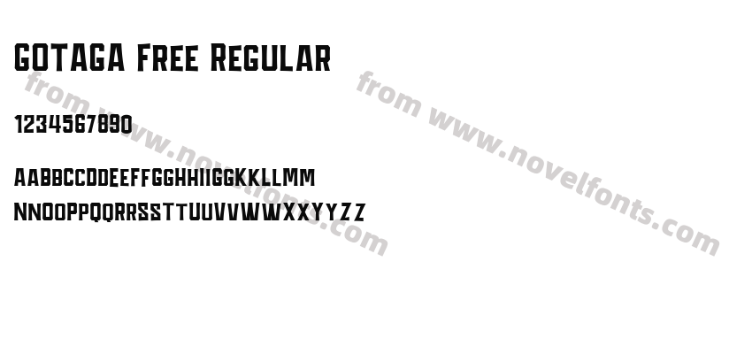 GOTAGA Free RegularPreview
