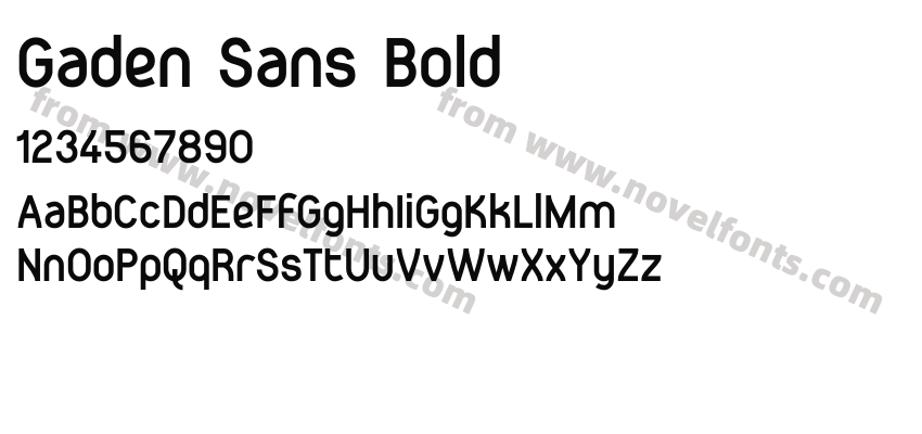 Gaden Sans BoldPreview