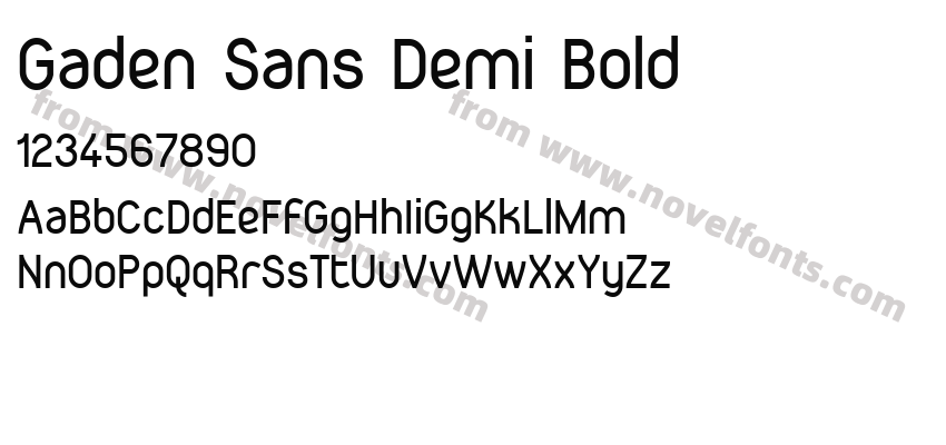 Gaden Sans Demi BoldPreview