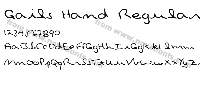 Gails Hand RegularPreview
