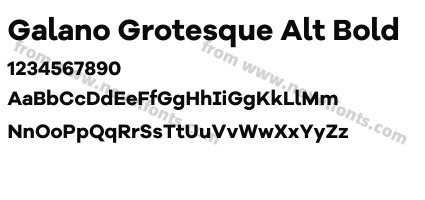 Galano Grotesque Alt BoldPreview