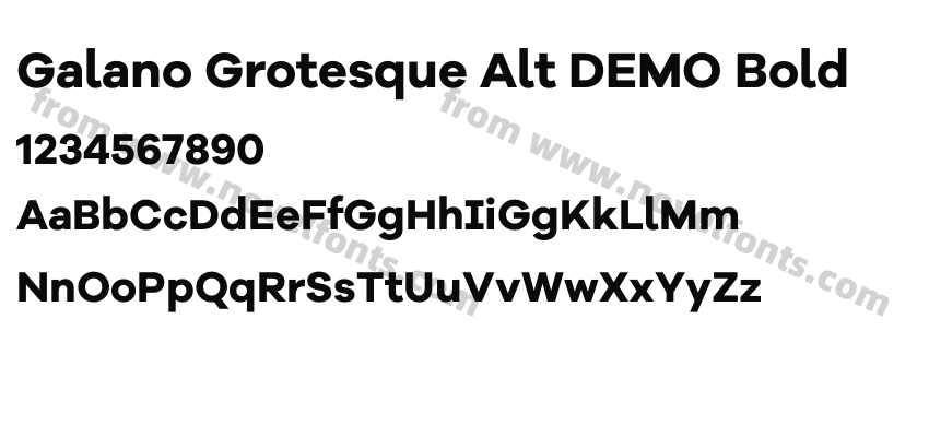 Galano Grotesque Alt DEMO BoldPreview