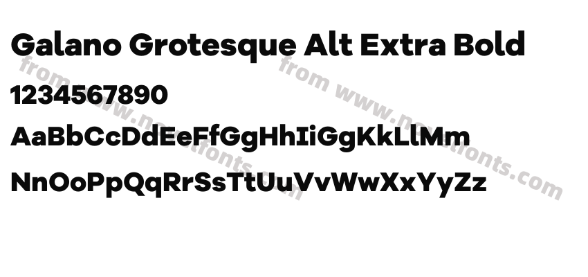 Galano Grotesque Alt Extra BoldPreview