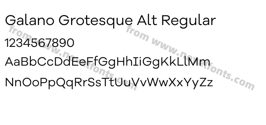 Galano Grotesque Alt RegularPreview