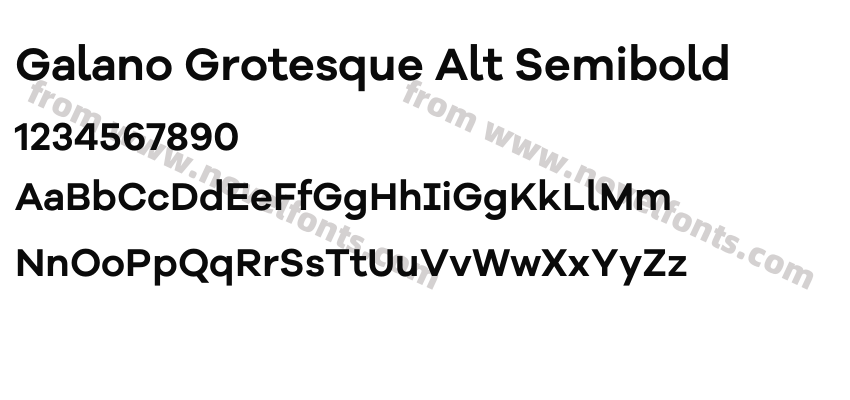 Galano Grotesque Alt SemiboldPreview