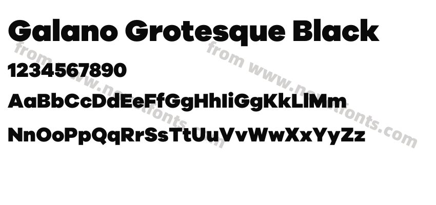 Galano Grotesque BlackPreview