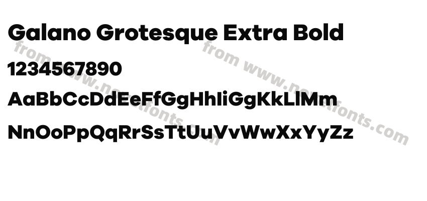 Galano Grotesque Extra BoldPreview