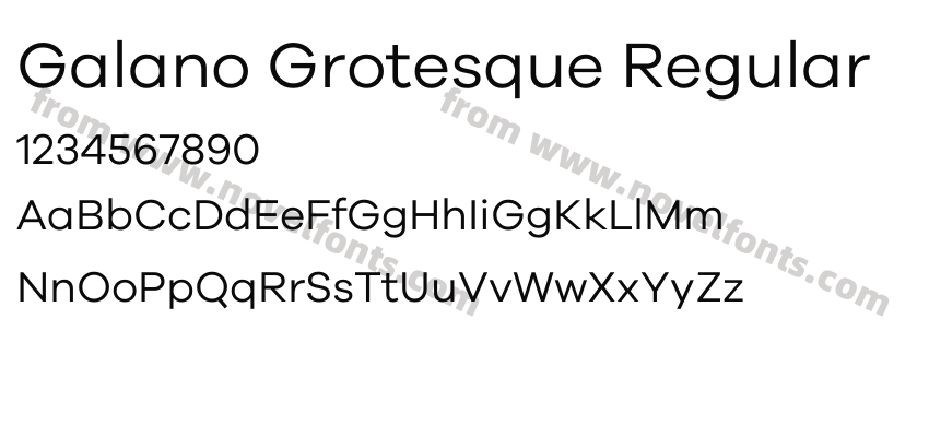 Galano Grotesque RegularPreview