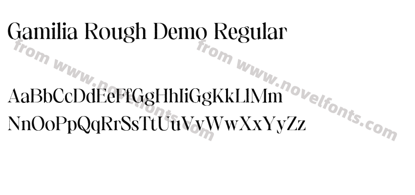 Gamilia Rough Demo RegularPreview