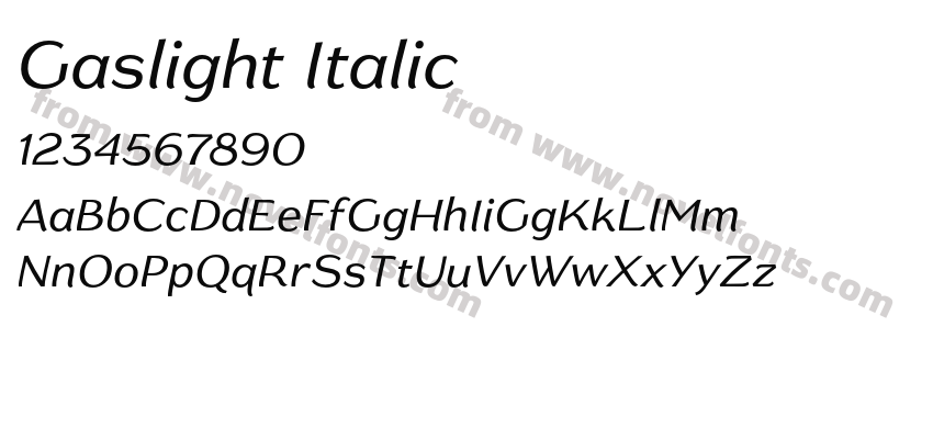 Gaslight ItalicPreview