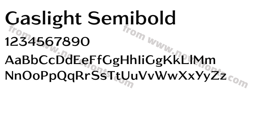 Gaslight SemiboldPreview