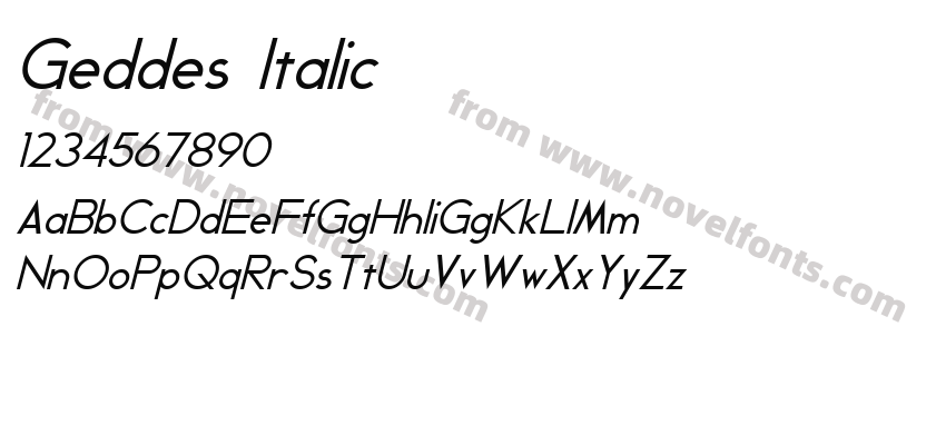 Geddes ItalicPreview