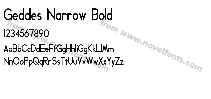Geddes Narrow BoldPreview