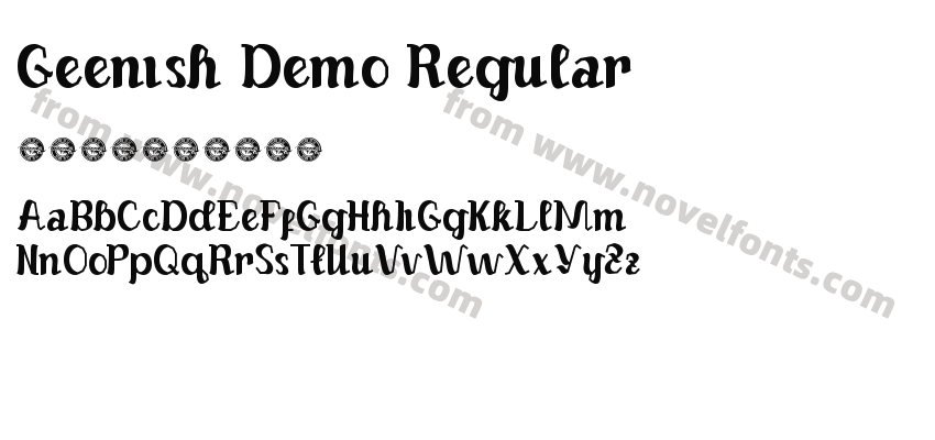 Geenish Demo RegularPreview