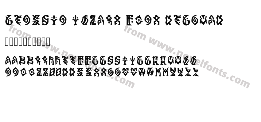 Genshin Impact Font RegularPreview