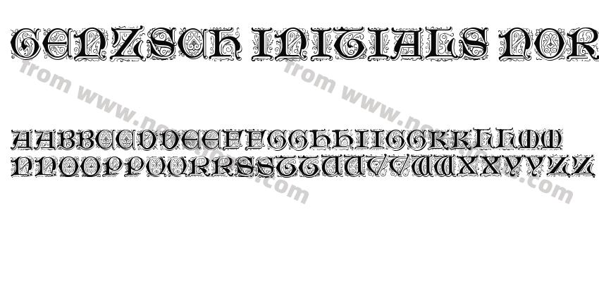 Genzsch Initials NormalPreview