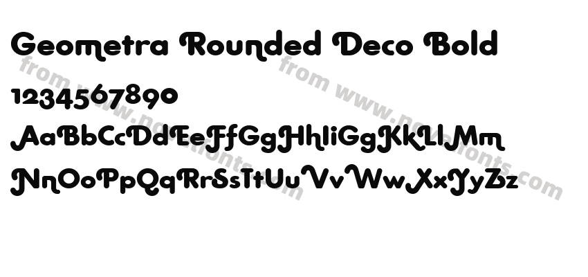 Geometra Rounded Deco BoldPreview