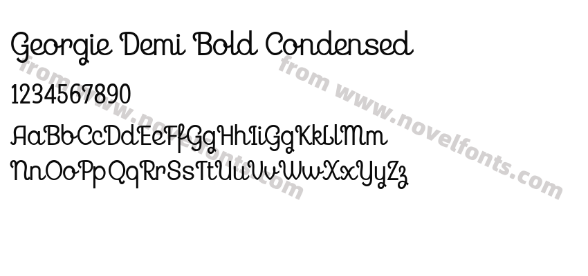 Georgie Demi Bold CondensedPreview