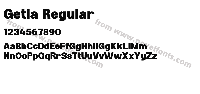 Getla RegularPreview