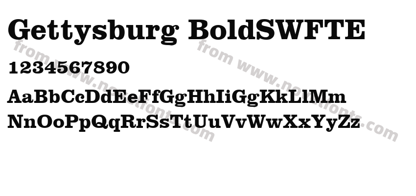 Gettysburg BoldSWFTEPreview
