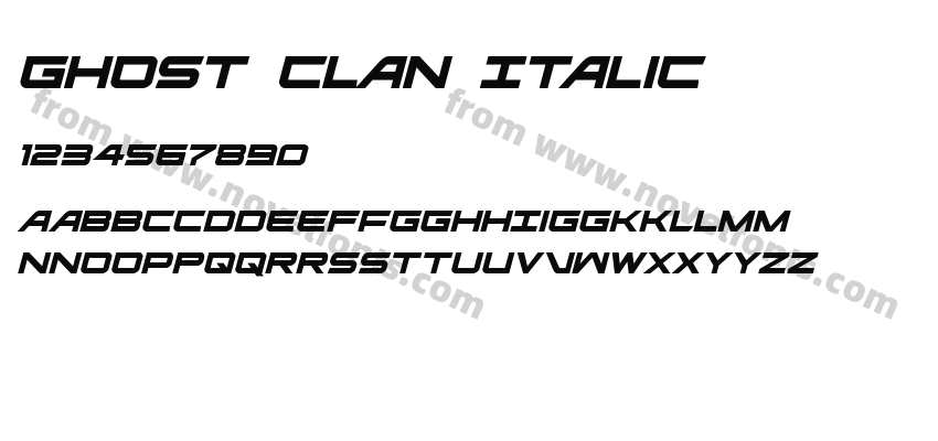 Ghost Clan ItalicPreview