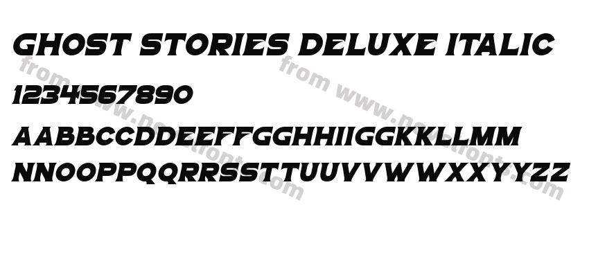 Ghost Stories Deluxe ItalicPreview