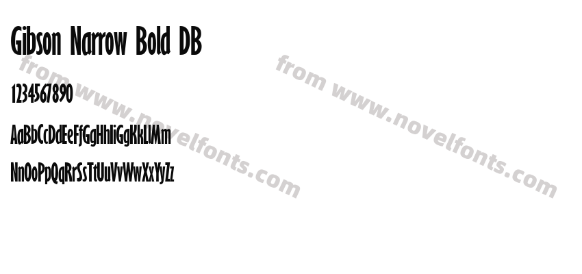 Gibson Narrow Bold DBPreview