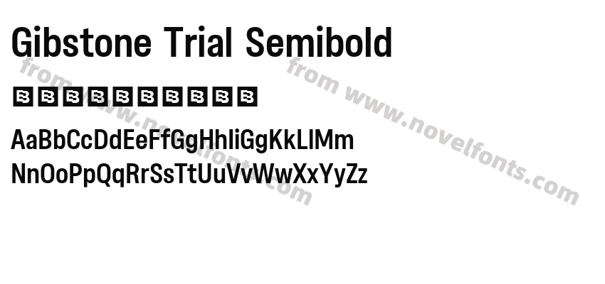 Gibstone Trial SemiboldPreview