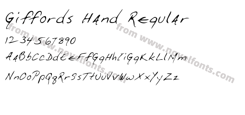 Giffords Hand RegularPreview