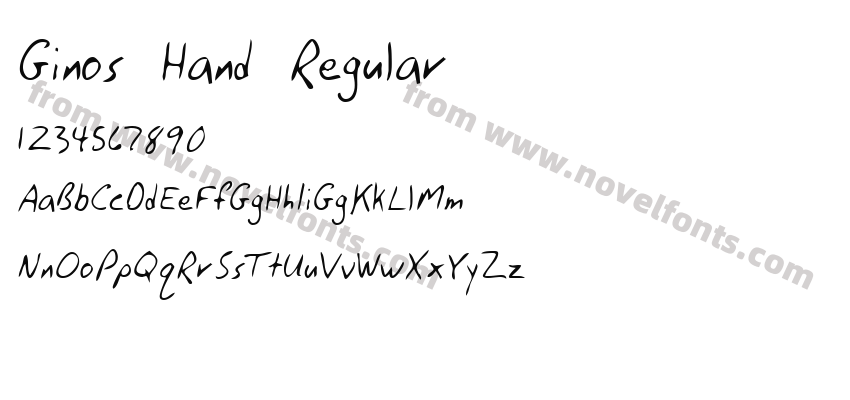 Ginos Hand RegularPreview