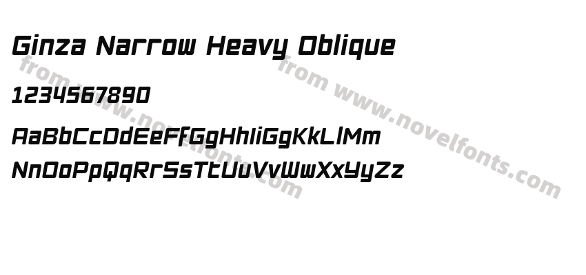 Ginza Narrow Heavy ObliquePreview