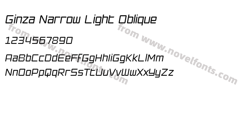 Ginza Narrow Light ObliquePreview