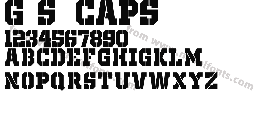 Giza Stencil CAPSPreview