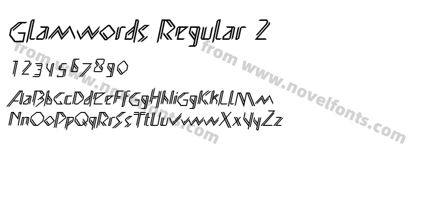 Glamwords Regular 2Preview