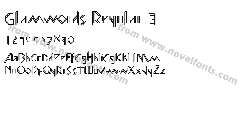 Glamwords Regular 3Preview