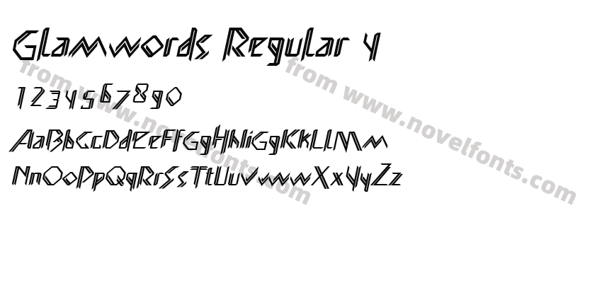 Glamwords Regular 4Preview
