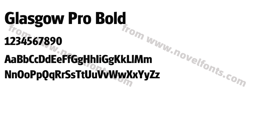 Glasgow Pro BoldPreview